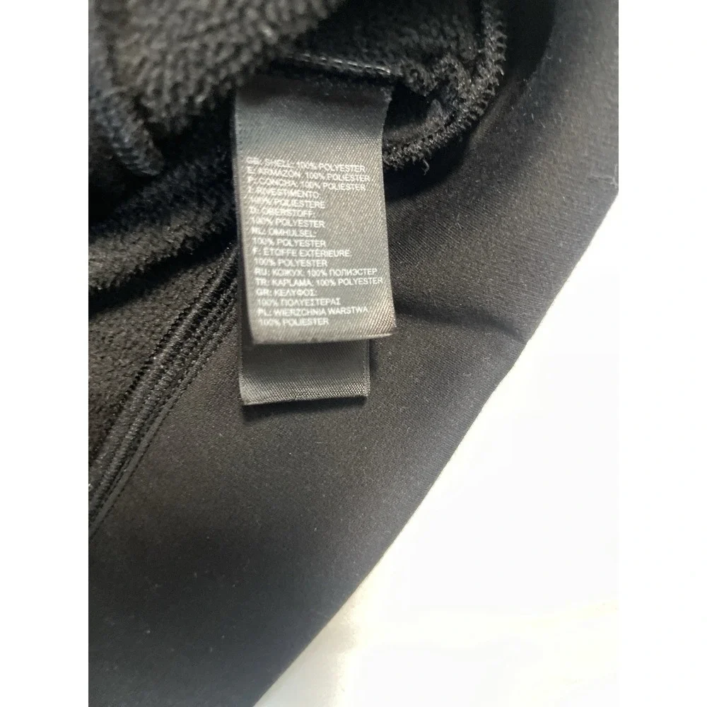North Face Mens Full Zip Hooded Jacket Medium Outdoor Cold Weather Trendy Black